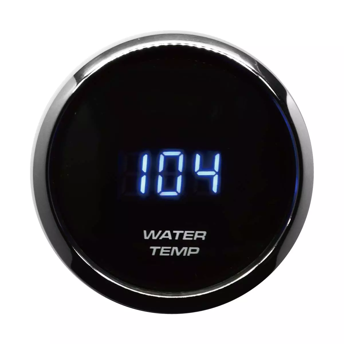 MOTOR METER RACING Electronic Digital Water Temperature Gauge F 2" Blue LED Display Dimmer Waterproof Pin-Style Install