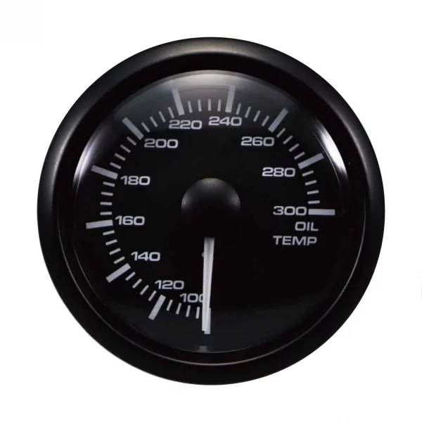 MOTOR METER RACING Electronic Oil Temperature Gauge C 2 LED Backlit White Amber Waterproof Pin-Style Install 